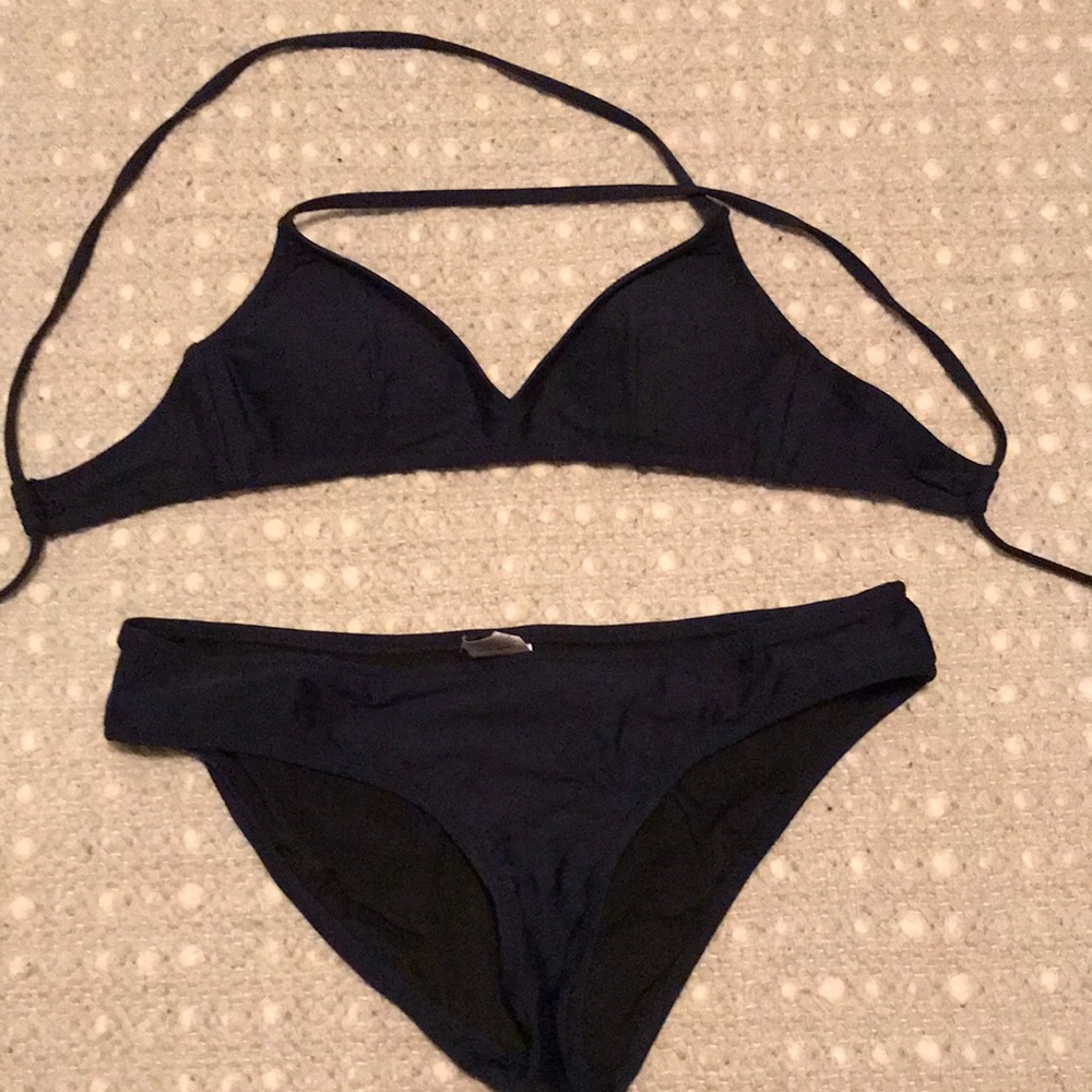 Navy blue bikini